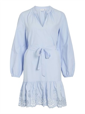 VIKelli V-Neck Kort Kjole - Kentucky Blue